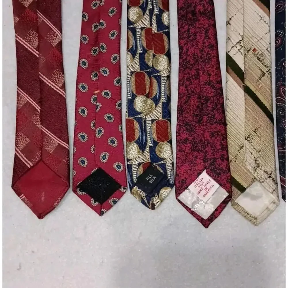 11 Piece Mens Tie Bundle Set Lot Multicolor Colosseo Diroma, Izod, Paco Rabanne,